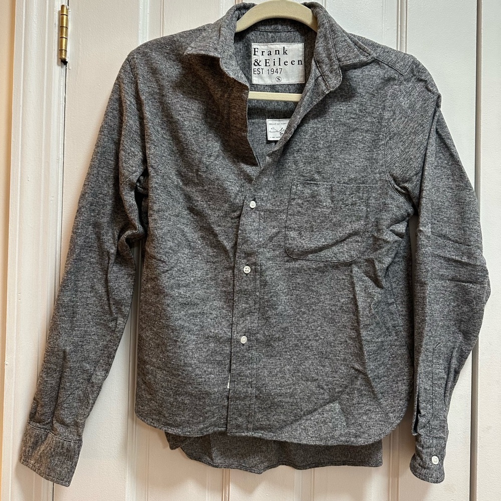 Frank & Eileen Gray Button-Up Shirt
